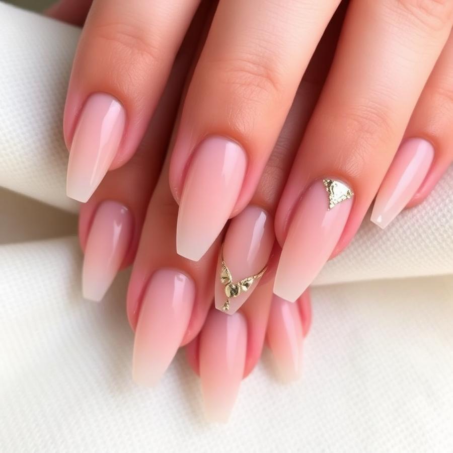 Uñas de gel con diseño exclusivo